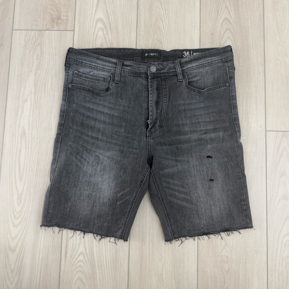 Distressed Denim Shorts